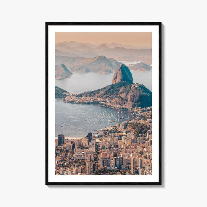 Rio de Janeiro Skyline Fine Art Photo Print, Brazil Wall Poster, Sugarloaf, Botafogo, Corcovado