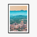 Roanoke Skyline Fine Art Photo Print, Virginia USA, Downtown, Wall Decor, Poster