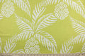 This Robert Allen© Pina fabric is the perfect addition to any home. The multipurpose linen blend adds an elegant texture, while its distinct pattern features white pineapples against a peridot background to add a natural beauty to any room. It can be used for several different statement projects including window accents (drapery, curtains and swags), toss pillows, headboards, bed skirts, duvet covers and light upholstery.