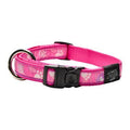 Rogz Fancy Dress Collar Pink Paws Lge