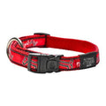 Rogz Fancy Dress Collar Red Bones Lge