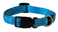 Rogz Fancy Dress Collar Turquoise Paws Lge