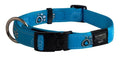 Rogz Fancy Dress Collar Turquoise Paws XL