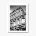 Rome Black and White Fine Art Photo Print, Colosseum Italy, Roma, Wall Decor Poster