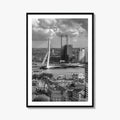 Rotterdam Skyline Black and White Fine Art Photo Print, Euromast South Holland Poster
