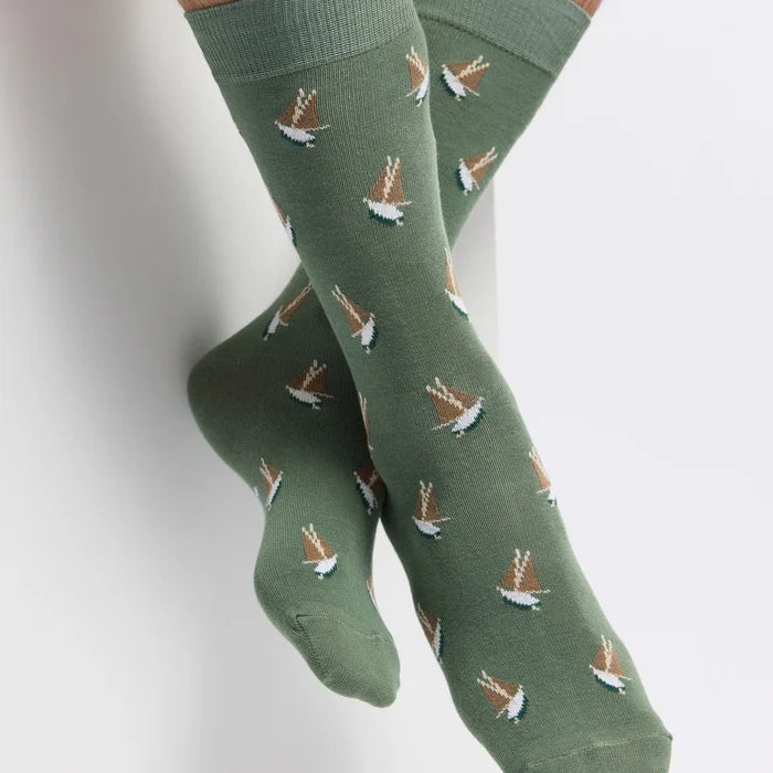 Sailboat Socks by Maison Broussaud x Armor-Lux