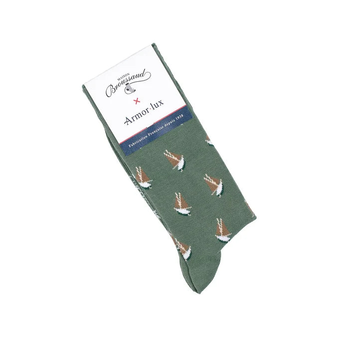 Sailboat Socks by Maison Broussaud x Armor-Lux