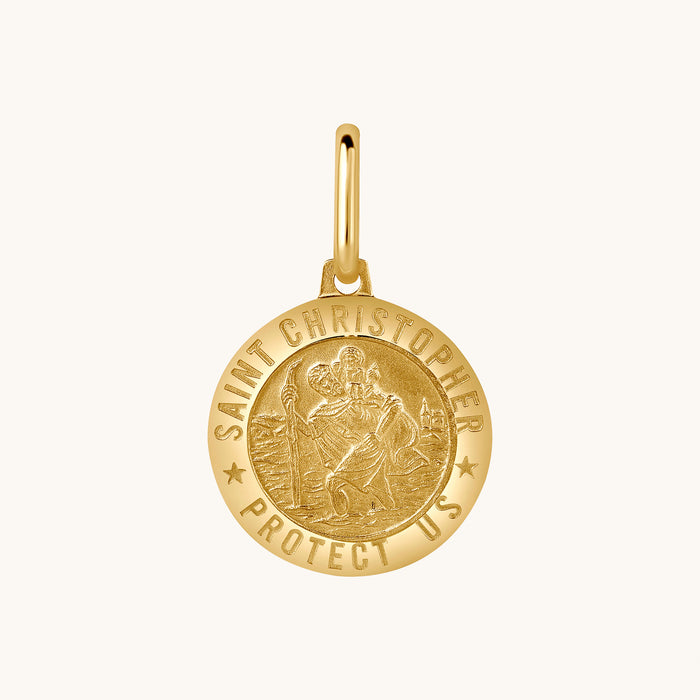 Saint Christopher Medallion Pendant - Happy Jewelers Fine Jewelry Lifetime Warranty