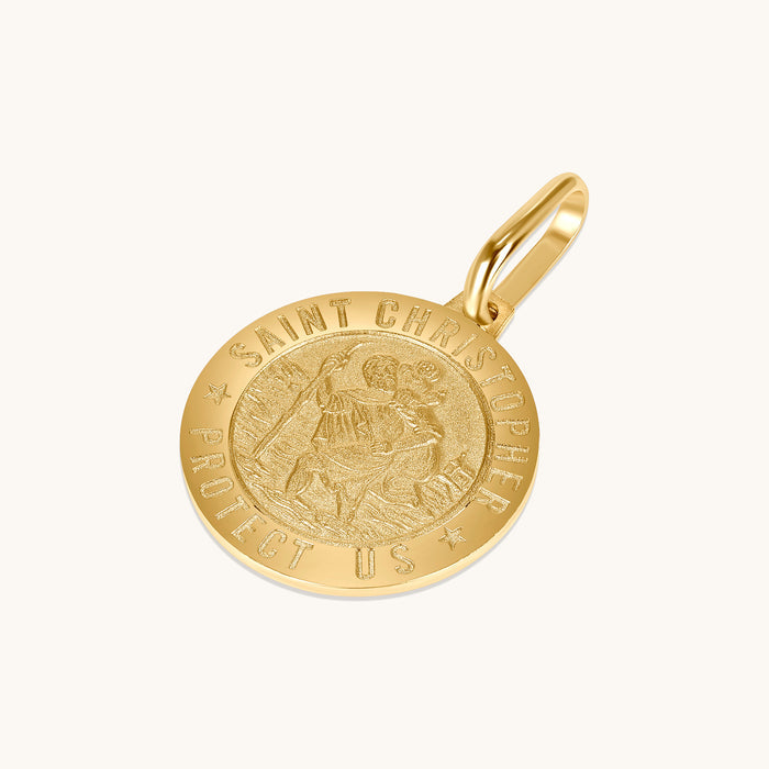 Saint Christopher Medallion Pendant - Happy Jewelers Fine Jewelry Lifetime Warranty