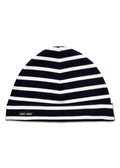 Saint James Cotton-rich Navy and White Striped Sailor Beanie