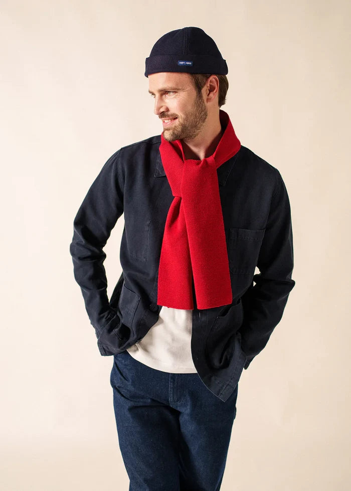 Saint James Pure Wool Classic Knit Plain´Unie’ Scarf