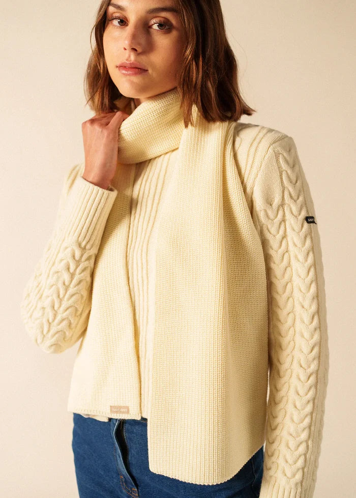 Saint James Pure Wool Classic Knit´Canoe’ Scarf