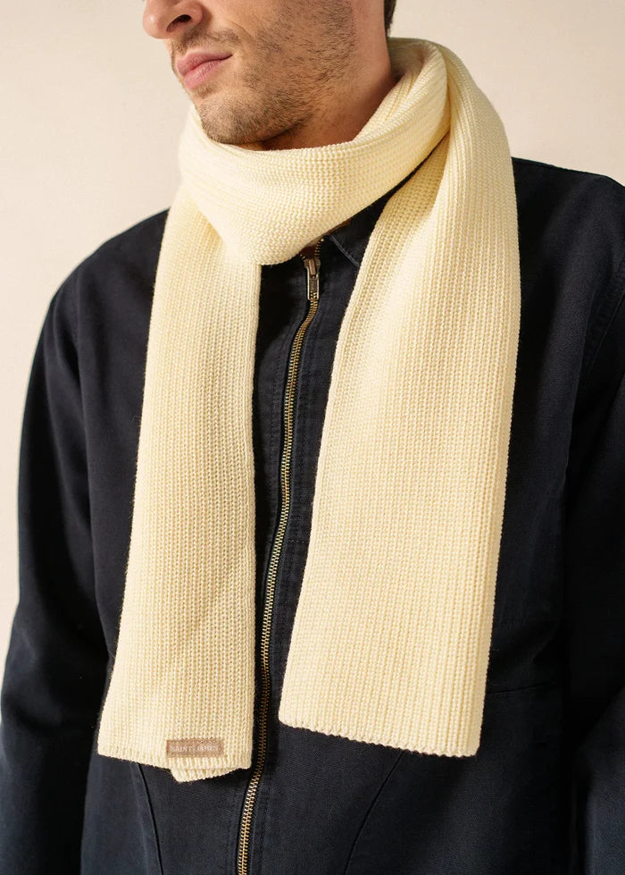 Saint James Pure Wool Classic Knit´Canoe’ Scarf