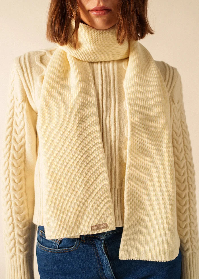 Saint James Pure Wool Classic Knit´Canoe’ Scarf