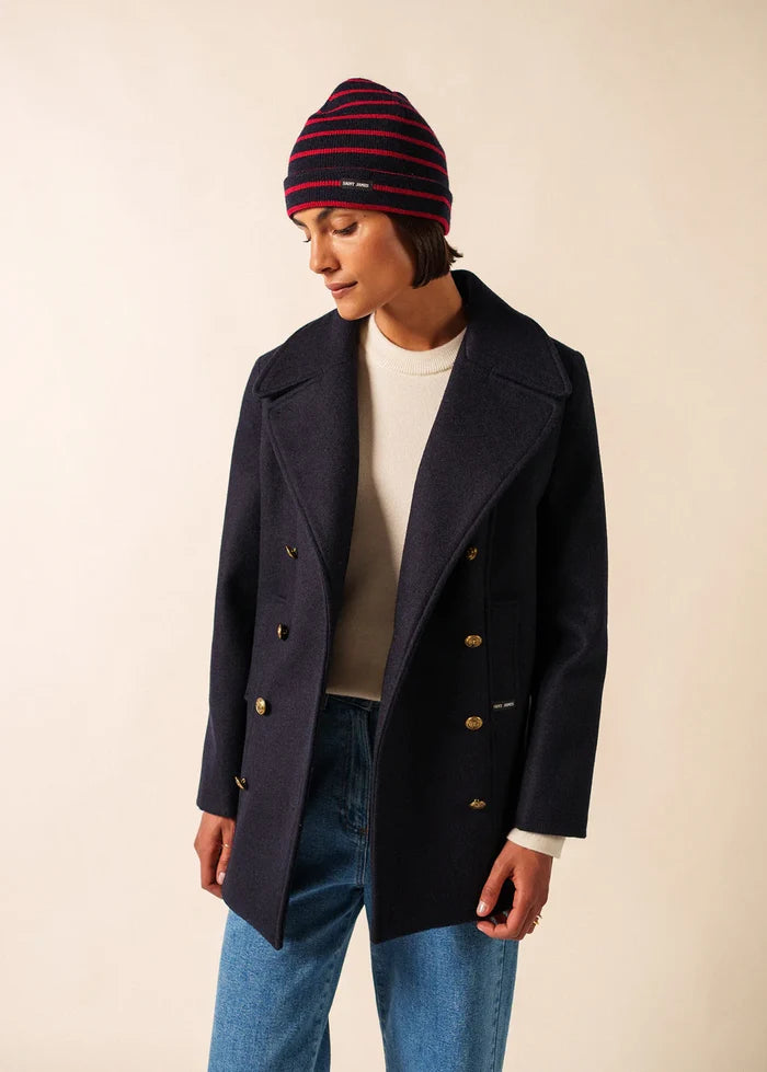 Saint James Pure Wool Striped Sailor Beanie