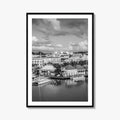 St John's Skyline Black and White Fine Art Photo Print, Antigua, Redcliffe Quay Poster