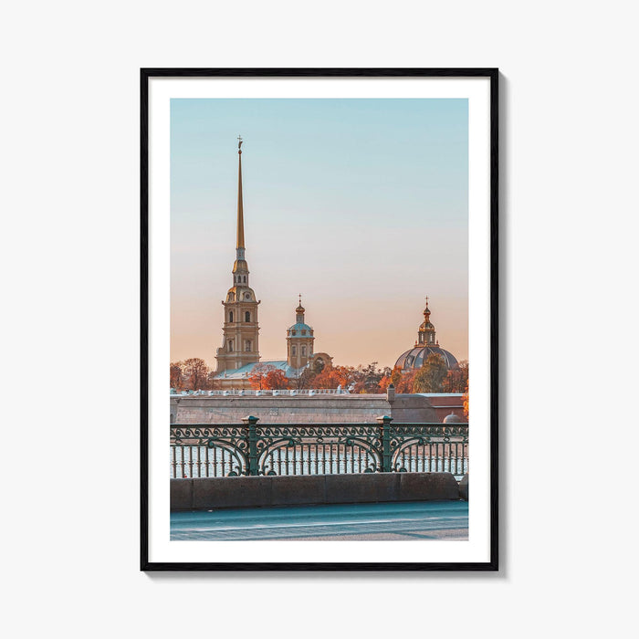 Saint Petersburg Fine Art Photo Print, Peter and Paul Cathedral, Hare Island, Russia Poster