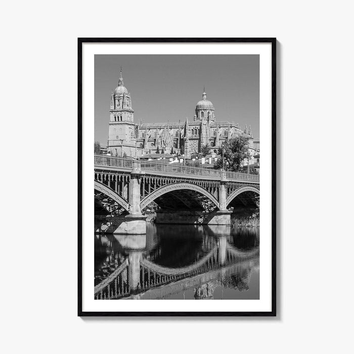 Salamanca Black and White Fine Art Photo Print, Cathedral, Castile Leon Spain Poster