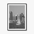 San Diego Skyline Black and White Fine Art Photo Print, Coronado California Poster