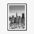 San Francisco Skyline Black and White Fine Art Photo Print, Bay Area California Poster