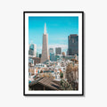 San Francisco Skyline Fine Art Photo Print, Telegraph Hill, Pioneer Park, California Poster