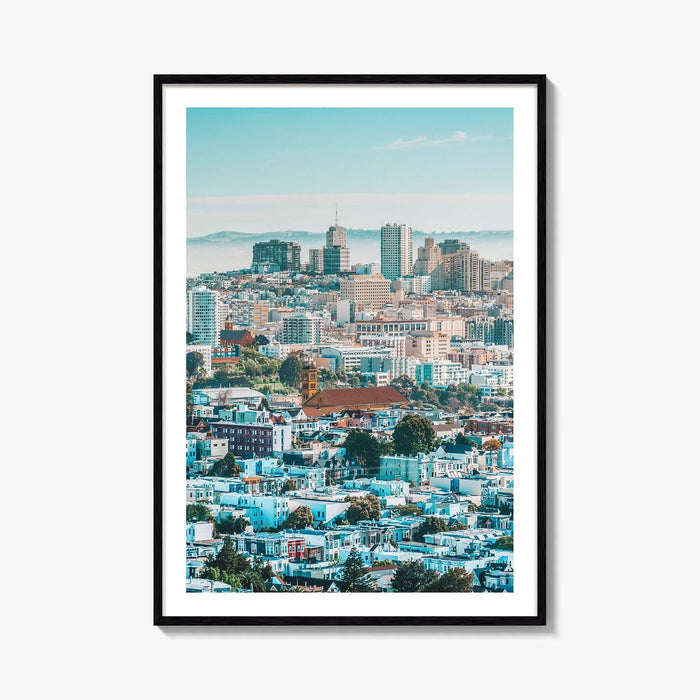 San Francisco Skyline Fine Art Photo Print, Corona Heights Park, California Wall Poster
