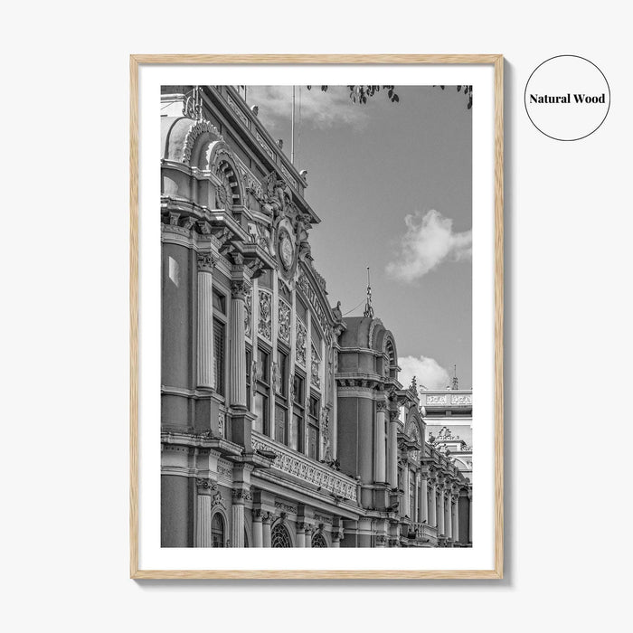 San Jose Costa Rica Black and White Fine Art Photo Print, City Wall Poster