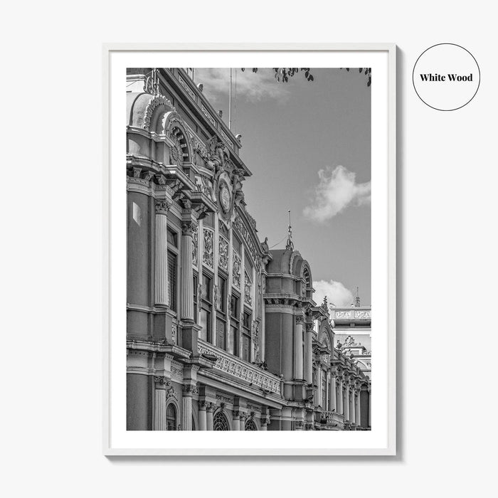 San Jose Costa Rica Black and White Fine Art Photo Print, City Wall Poster