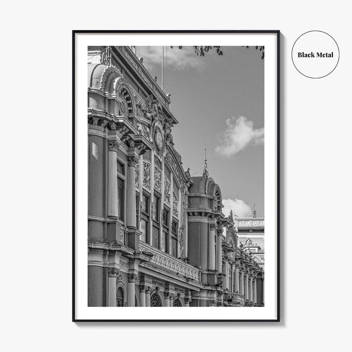 San Jose Costa Rica Black and White Fine Art Photo Print, City Wall Poster