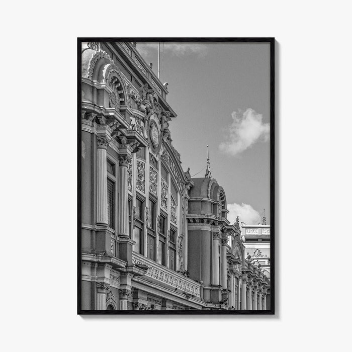 San Jose Costa Rica Black and White Fine Art Photo Print, City Wall Poster