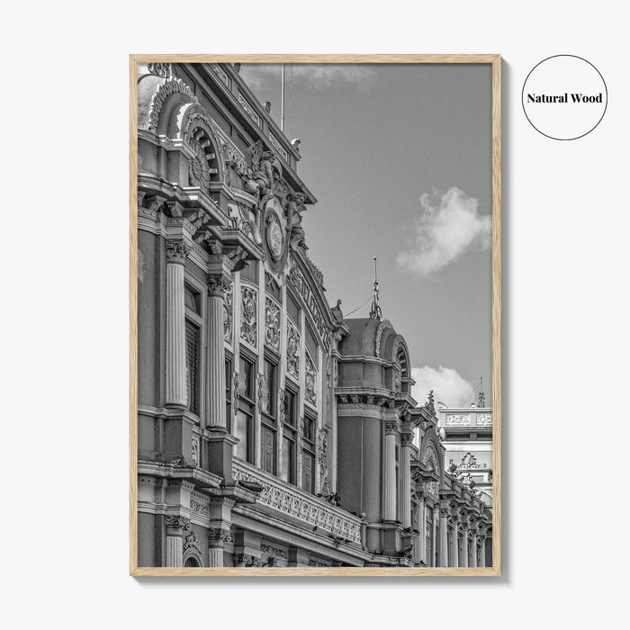 San Jose Costa Rica Black and White Fine Art Photo Print, City Wall Poster