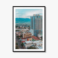 San Jose Costa Rica Fine Art Photo Print, Capital Street View, Mountains, Poster