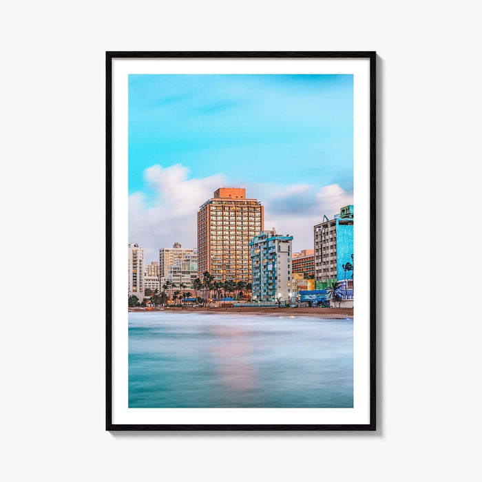 San Juan Skyline Fine Art Photo Print, Condado Beach, Puerto Rico, Wall Decor, Poster