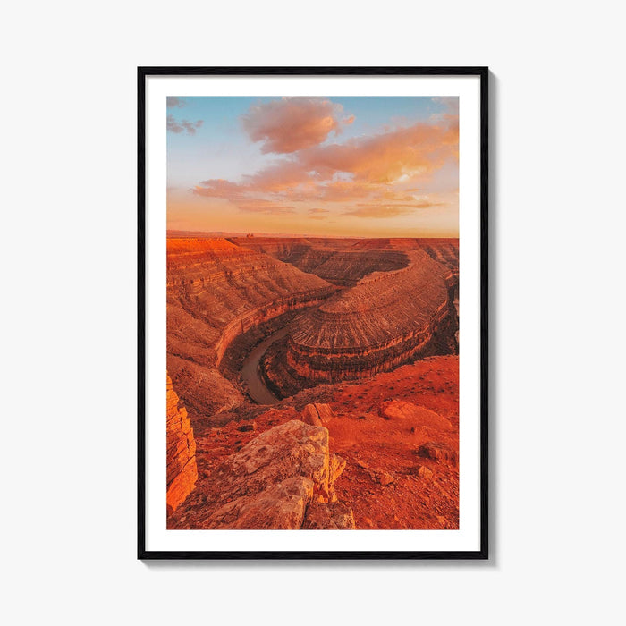 Goosenecks State Park Fine Art Photo Print, San Juan River Canyon, Utah Wall Poster
