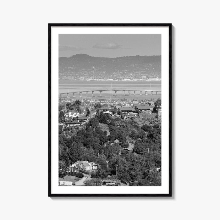 San Mateo Black and White Fine Art Photo Print, Bay Area California Poster