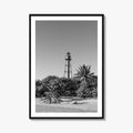 Sanibel Island Black and White Fine Art Photo Print, Lighthouse, Florida, USA, Poster