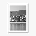 Santa Barbara Black and White Fine Art Photo Print, California Beach Marina Poster