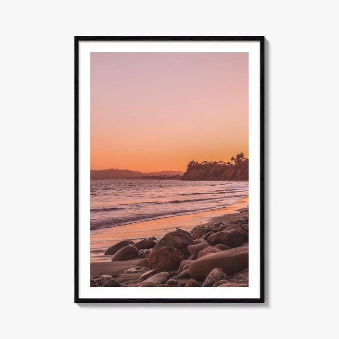Santa Barbara Pink Fine Art Photo Print, California USA, Coastal Wall Poster