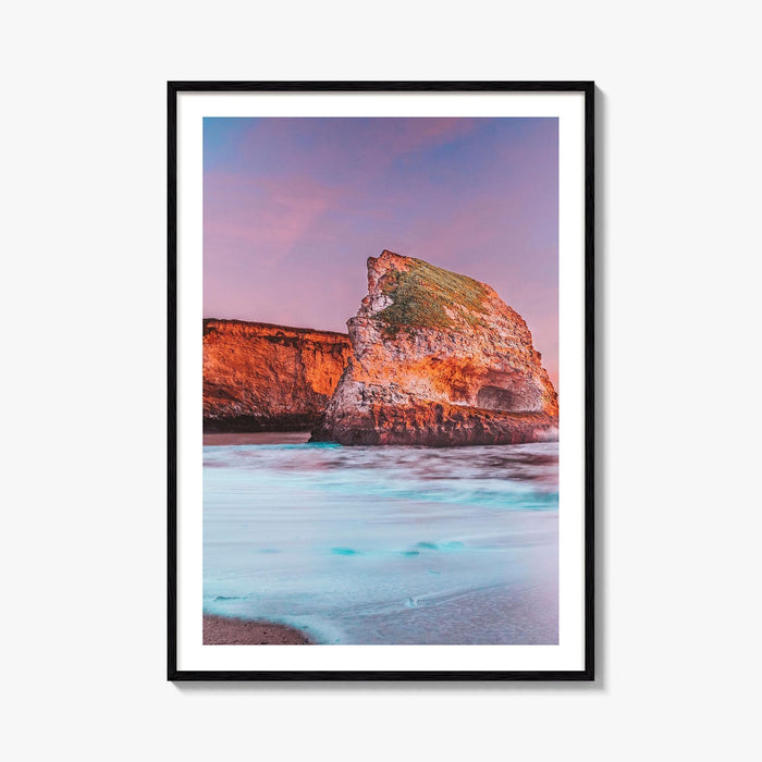Santa Cruz Fine Art Photo Print, Shark Fin Cove, California Poster, USA Wall Decor