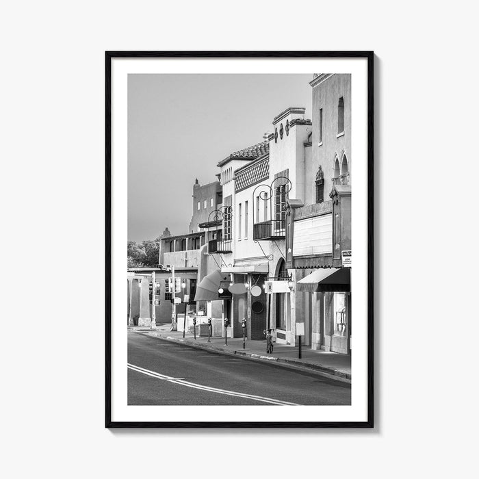 Santa Fe Black and White Fine Art Photo Print, New Mexico Wall Poster, USA