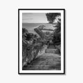 Santa Maria di Leuca Black and White Fine Art Photo Print, Puglia Italy Poster