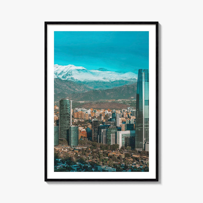 Santiago de Chile Skyline Fine Art Photo Print, Poster, Las Condes Wall Decor