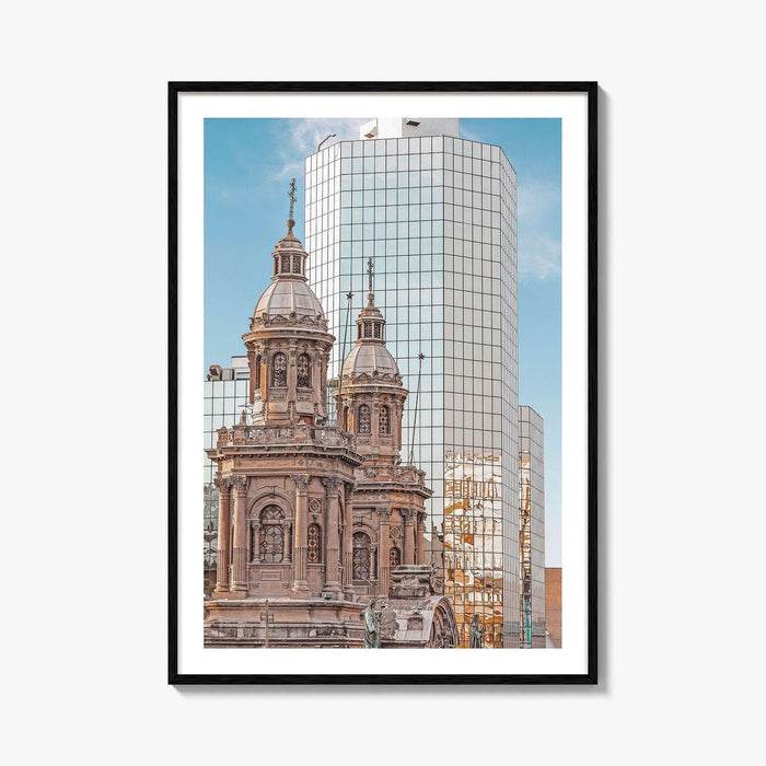 Santiago de Chile Skyline Fine Art Photo Print, Poster, Downtown Wall Decor