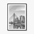 Sao Paulo Black and White Fine Art Photo Print, Octavio Frias Bridge Brazil Poster