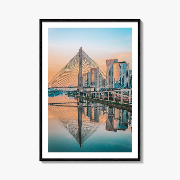 Sao Paulo Skyline Fine Art Photo Print, Vertical Wall Decor Poster, Brazil City