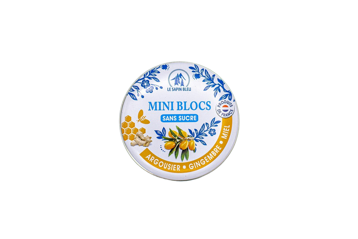 Sea buckthorn, ginger and honey sugar-free bonbons by Le Sapin Bleu, 55g
