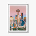 Seattle Skyline Fine Art Photo Print, Washington USA, Downtown Poster