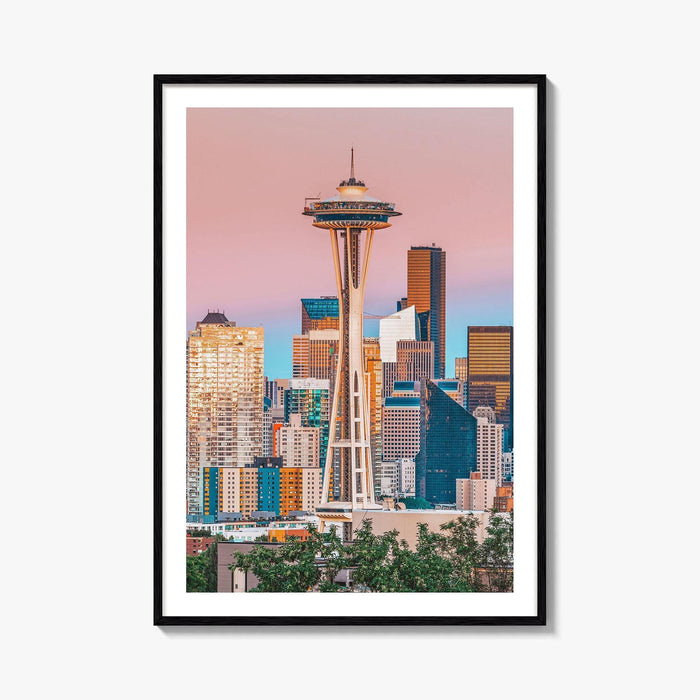Seattle Skyline Fine Art Photo Print, Washington USA, Downtown Poster
