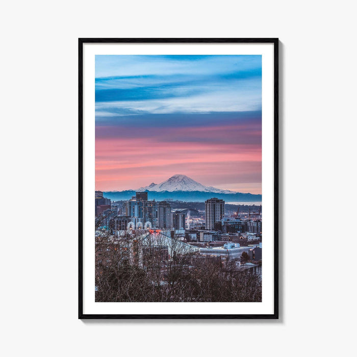 Seattle Skyline Fine Art Photo Print, City Wall Decor Poster, Washington USA