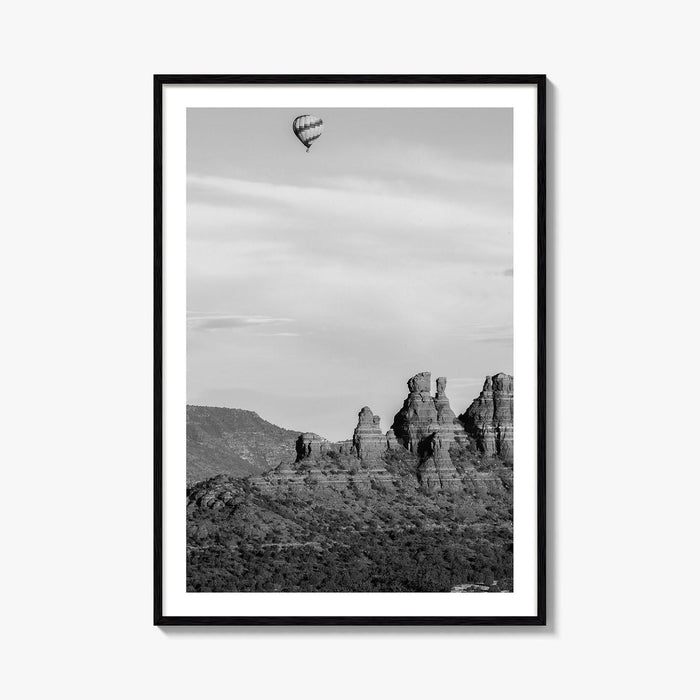 Sedona Black and White Fine Art Photo Print, Arizona Poster, USA